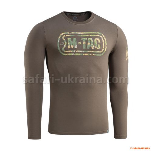 M-Tac футболка Logo длинный рукав Dark Olive