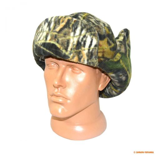 Шапка-ушанка флисовая Mad Bomber Fleece Bomber, цвет: Mossy Oak New Break Up