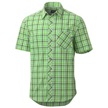 Зеленая клетчатая рубашка мужская Marmot Estero SS, арт.MRT 51320.4083