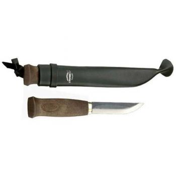 Нож фиксированный Marttiini Black Lumberjack, длина клинка 90 мм, темная береза