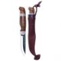 Нож Marttiini Lumberjack, длина клинка 100 мм, рукоятка: береза + рог оленя