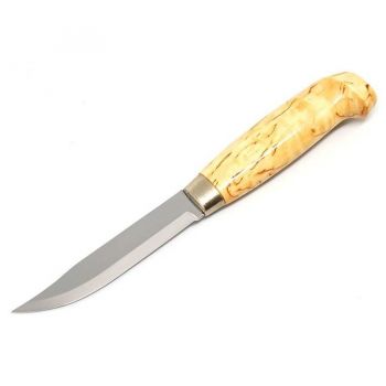 Охотничий нож для разделки Lynx Knife 132, клинок 110 мм, лакированная береза