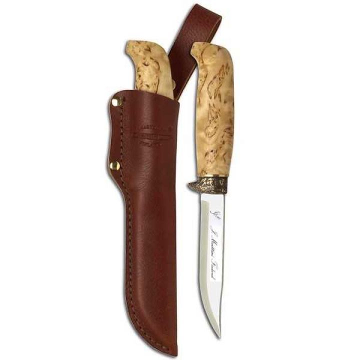 Охотничий разделочный нож Marttiini Lynx Knife 139, длина клинка 110 мм, рукоять: береза