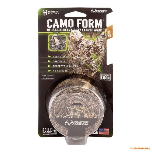 Лента камуфляжная McNett Camo Form, цвет: Realtree Max-4