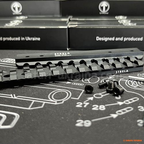 Планка «Стрела» Picatinny к Ruger 10/22