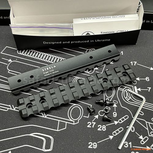 Планка «Стрела» Picatinny к Ruger 10/22