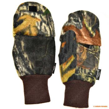 Перчатки митенки с утеплителем Mid West 1496THMO, цвет: Mossy Oak New Break Up