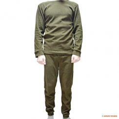 Чоловічий флісовий комплект термобілизни (штани і кофта) MiL Tec, колір olive