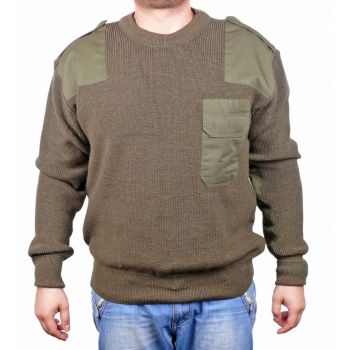 Военный свитер MiL Tec Commandos, шерстяной, оливковый