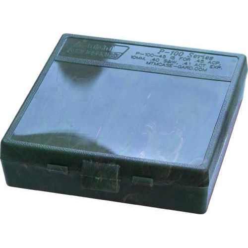 Бокс для патронів MTM P-100, кал. .45 ACP, 10 mm, .40 S & W, 41 ACT Exp 
