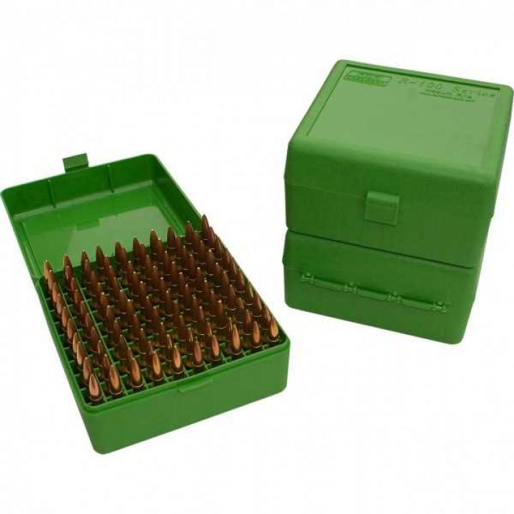 Коробка для патронов MTM RM-100-10, на 100 патронов кал. 243 Win и 308 Win