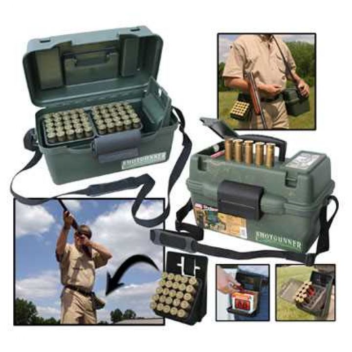 Коробка MTM Shotgun Hunter Case на 100 патронов, кал. 12/76, цвет: камуфляж