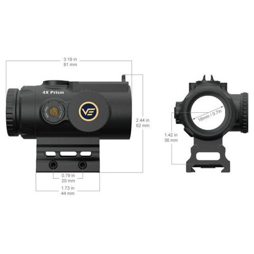 Прицел призматический Vector Optics Paragon 4x24 Micro
