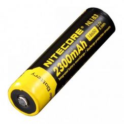 Акумулятор літієвий Li-Ion 18650 Nitecore NL183 3.7V (2300mAh), захищений