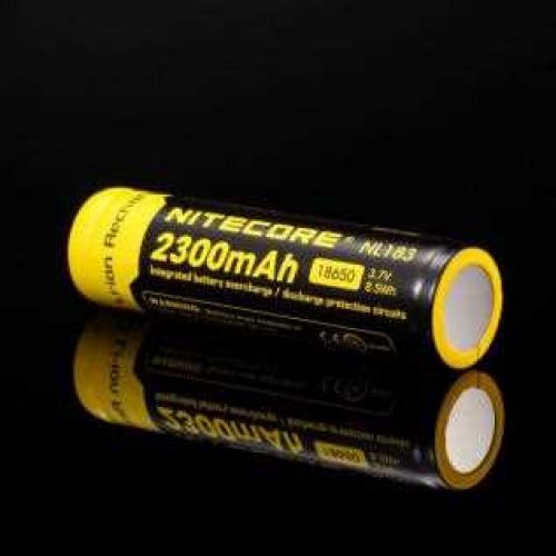 Акумулятор літієвий Li-Ion 18650 Nitecore NL183 3.7V (2300mAh), захищений 