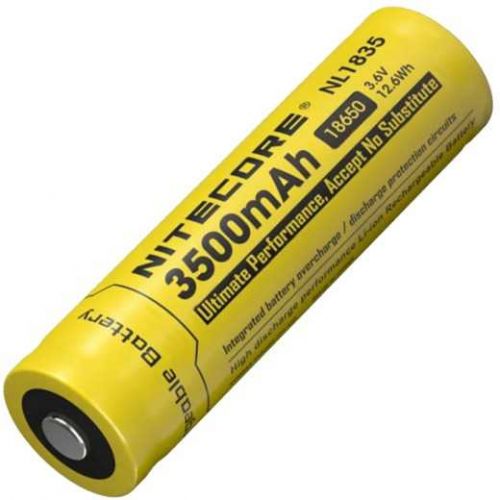 Аккумулятор литиевый Li-Ion 18650 Nitecore NL1835 3.7V (3500mAh), защищенный