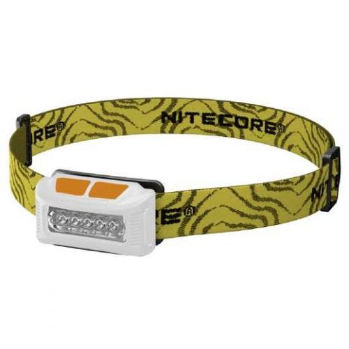 Ліхтар налобний Nitecore NU10 (4xLED + RED LED, 160 люмен, 7 режимів, USB), білий 