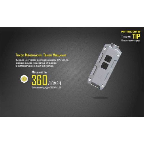 Наключный фонарь Nitecore TIP WINTER EDITION, 360 люмен