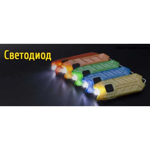 Наключный фонарь Nitecore TUBE (1 LED, 45 люмен, 2 режима, USB), лазурный