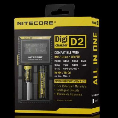 Зарядний пристрій Nitecore Digicharger D2 з LED дисплеєм (2 канали) 