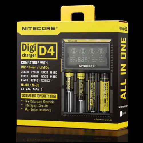 Зарядний пристрій Nitecore Digicharger D4 з LED дисплеєм (4 канали) 