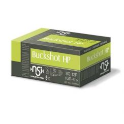 Патрон Nobel Buckshot SG 12P HP, кал.12/70, картеч 8 мм, 32 г