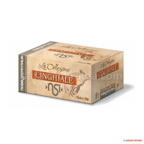 Гладкоствольный патрон Nobel Cinghiale, кал.12/70, дріб №4 , 26.5 г 