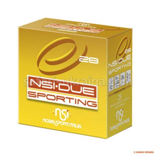 Гладкоствольний патрон Nobel NSI-DUE Sporting, кал.12/70, дробь №7,5, 28 г 
