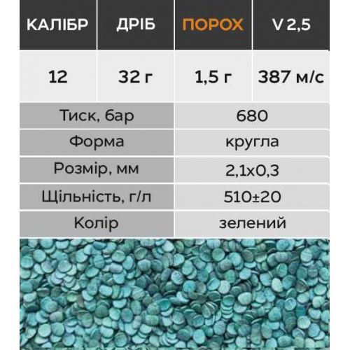 Порох для гладкоствольных калибров Nobel Sport Vectan D 20 на 32 г, вес 500 г