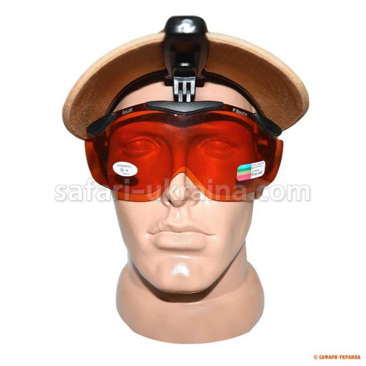 Стрелковые поляризационные очки с клипсой на козырек кепки Clip-On Cap Glasses