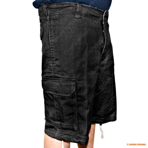 Бавовняні шорти Old Group Vintage Short Trousers, чорні 