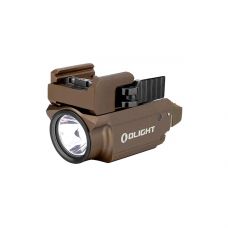 Фонарь подствольный Olight Baldr Mini Desert Tan. Зеленый ЛЦУ, крепление на планку Picatinny/Weaver, песочный