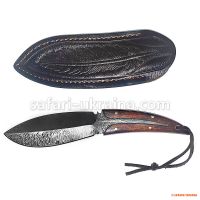 Мисливський ніж-перо з чохлом, довжина клинка 95 мм, дерево
