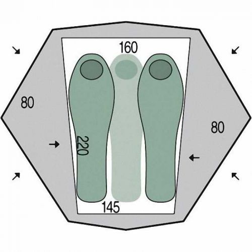 Палатка 3-х местная Pinguin Aero 3, арт. PNG 1430