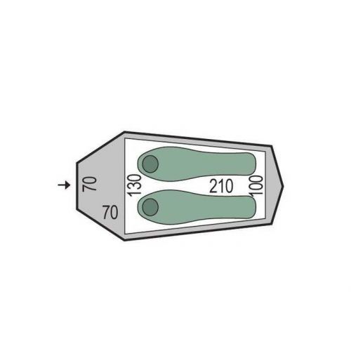 Палатка Pinguin Arris Extreme green, арт. PNG 1517
