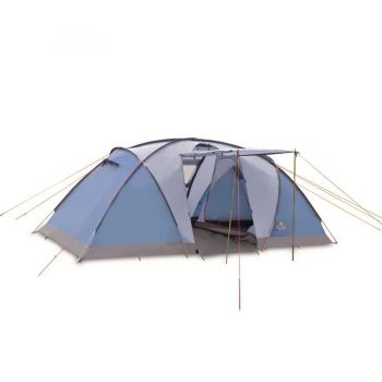 Палатка кемпинговая 4-х местная Pinguin Base Camp blue, арт. PNG 1301