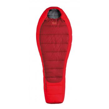 Зимовий туристичний спальний мішок Pinguin Comfort 185 червоний, лівий