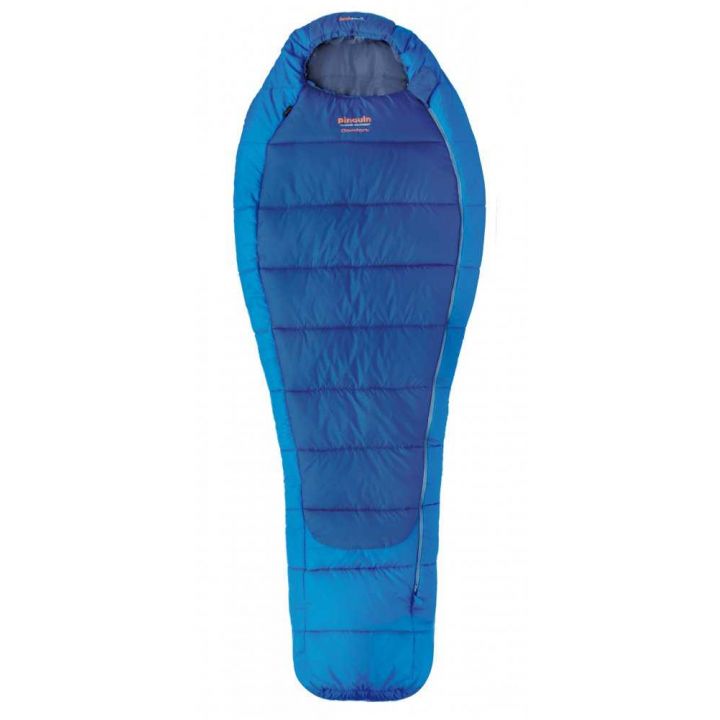 Зимний спальный мешок кокон Pinguin Comfort 195 синий, левый
