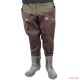 Заброды для рыбалки и охоты с наколенниками Proline Hip Wader, высота 81 см, коричневый