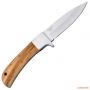 Небольшой охотничий нож Puma Silverlion Olive, длина клинка 89 мм, дерево
