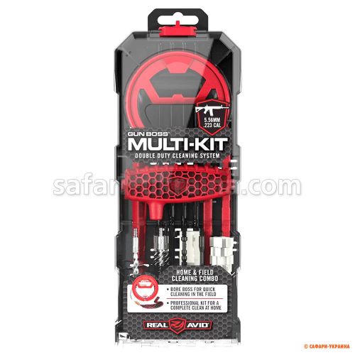 Набор для чистки Real Avid Gun Boss Multi-Kit - .223CAL/5.56 мм Набор для чистки Real Avid Gun Boss Multi-Kit - .223CAL/5.56 мм