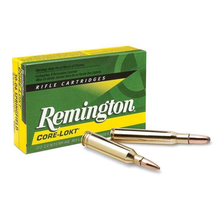 Патрон Remington Core-Lokt Pointed Soft Point, кал.30-06 Sprg, маса 11,7 г/180 гран 