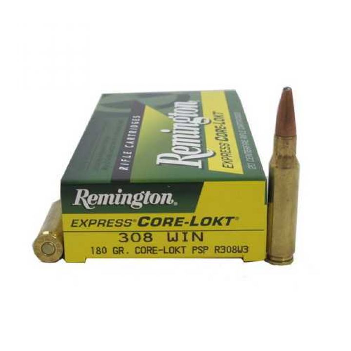 Патрон Remington Core-Lokt Pointed Soft Point (PSP), кал.308 Win, вага: 11,7 г/180 grs 