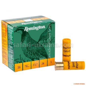 Патрон Remington Shurshot Game Load кал. 20/70 дріб №2 (3,5 мм) наважка 28 г