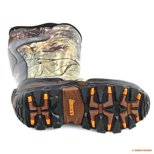 Зимові гумові чоботи для рибалки і полювання Rocky Mudsox, висота 41 см, колір: realtree 