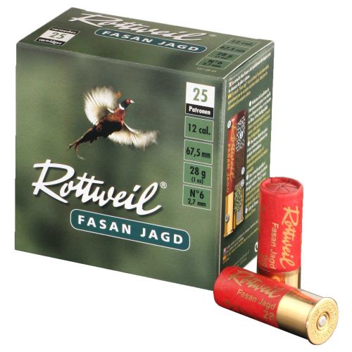 Патрон Rottweil Fasan Jagd, кал.12/67,5, дріб № 6 (2,7 мм), 28 г, без контейнера 