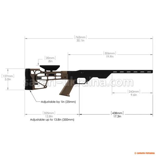 Шасси MDT LSS-XL для Howa 1500/Weatherby Vanguard Short Action