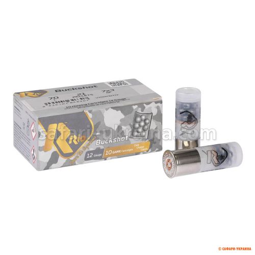 Патрон RIO ROYAL BUCK 21 P (7X3) кал. 12/70, картечь 6,20 мм, навеска 30 г
