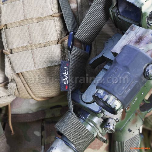 Тактичний 3-точковий збройовий ремінь FRAG з карабіном 