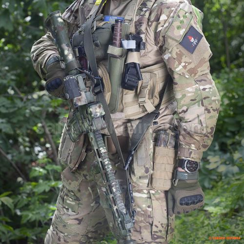 Тактичний 3-точковий збройовий ремінь FRAG з карабіном 